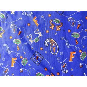 University of Florida GATORS College NCAA  Paisley Fabric Quilt 2 Yards